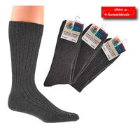 WOWERAT-Arbeits-Berufs-Socken, mit Wolle, Pkg.  3 Paar, dunkelgrau